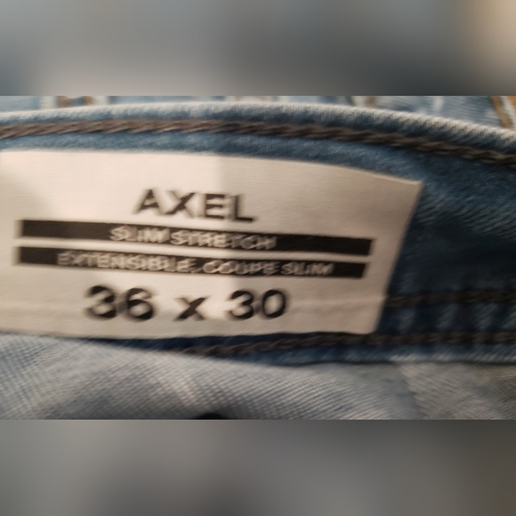 Buffalo David Bitton Axel Slim Stretch Denim Blue Jeans Size 36 X 30 - Picture 13 of 15